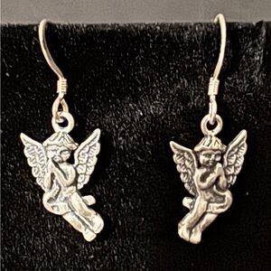 Sterling Silver Angel Earrings